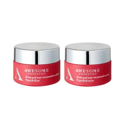 Awesome Cosmetics Pepti&More zestaw kremów pod oczy Pepti&Rise + Pepti&Renew 2 x 10 ml