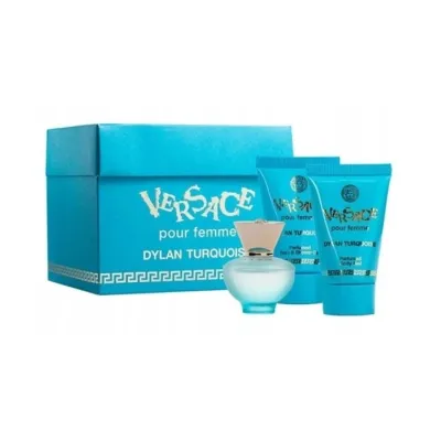 Versace Dylan Turquoise Pour Femme woda toaletowa 5 ml + żel do ciała 25 ml + żel pod prysznic 25 ml