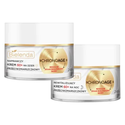 Bielenda Chrono Age 24h zestaw krem dzień 60+ 50 ml + krem noc 60+ 50 ml