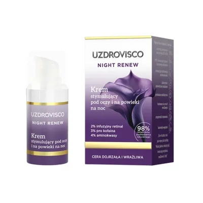 Uzdrovisco Night Renew krem stymulujący pod oczy i na powieki na noc 15 ml