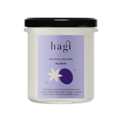 Hagi Na Śliwki sojowa świeca zapachowa 215 ml