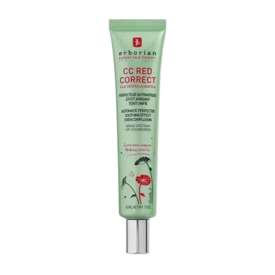 Erborian CC Red Correct SPF25 rozświetlający krem CC z zielonym pigmentem wyrównującym koloryt skóry 45 ml