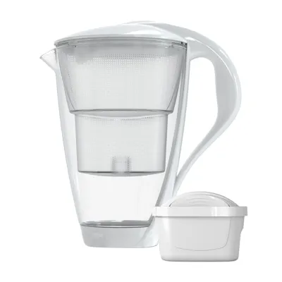 Dafi Crystal LED szklany dzbanek filtrujący 2 l Biały + wkład Unimax