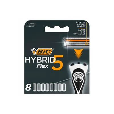 BIC Hybrid Flex5 wkłady do maszynki do golenia dla mężczyzn 8 sztuk