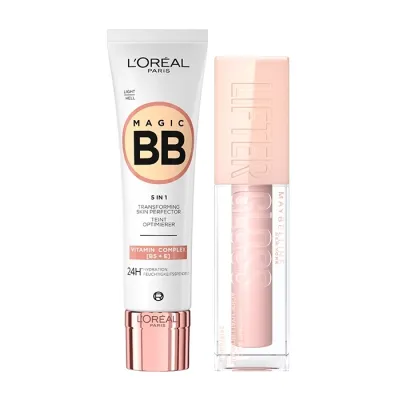 L'Oréal Paris krem BB Magic BB + Maybelline błyszczyk Lifter Gloss