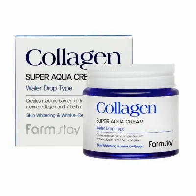 Farmstay Collagen Water Drop nawilżający krem do twarzy z kolagenem 80 ml