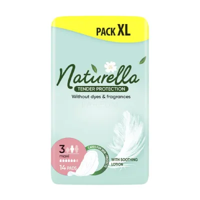 Naturella Tender Protection maxi podpaski higieniczne ze skrzydełkami 14 sztuk