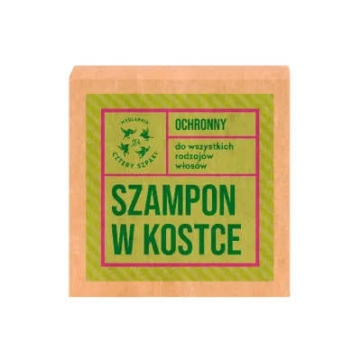 Mydlarnia Cztery Szpaki ochronny szampon w kostce Leśna Róża 75 g