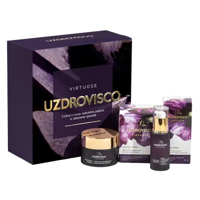 Uzdrovisco Virtuose zestaw prezentowy krem do skóry wokół oczu i ust Eliksir piękna 30 ml + krem do twarzy Architekt piękna 50 ml