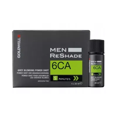 GOLDWELL MEN RESHADE ODSIWIACZ DO WŁOSÓW DLA MĘŻCZYZN 6CA COOL ASH DARK BLONDE 4X20ML