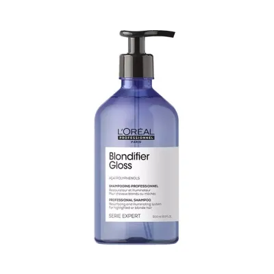 L'Oréal Professionnel Serie Expert Blondifier Gloss rozświetlający szampon do włosów blond 500 ml