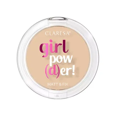 Claresa Girl Pow(d)er puder do twarzy 02 Natural Beige 12 g