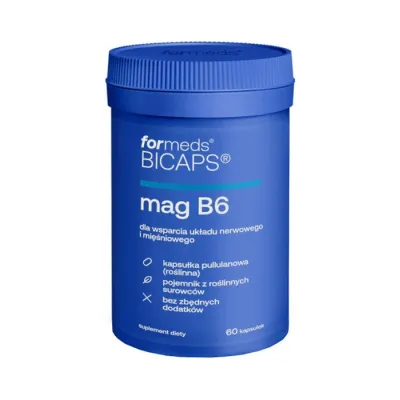 Formeds Bicaps Mag B6 suplement diety 60 kapsułek