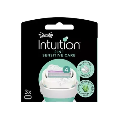 Wilkinson Sword Intuition Sensitive Care wkłady do maszynki do golenia dla kobiet 3 sztuki