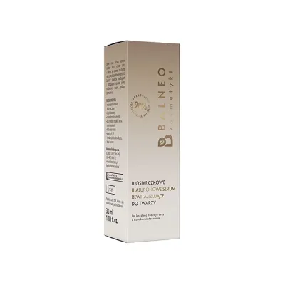Balneokosmetyki biosiarczkowe rewitalizujące serum hialuronowe do twarzy 30 ml