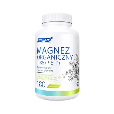 SFD MAGNEZ ORGANICZNY + B6 (P-5-P) SUPLEMENT DIETY 180 TABLETEK