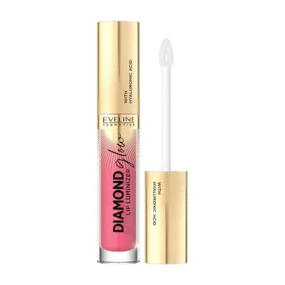 Eveline Cosmetics Diamond Glow Lip Luminizer błyszczyk do ust z kwasem hialuronowym 09 Peach Dream 4,5 ml