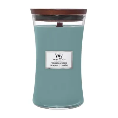 Woodwick Large Jar Candle świeca zapachowa Evergreen Cashmere 610 g