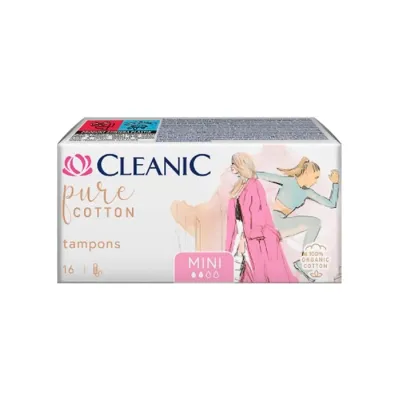 Cleanic Pure Cotton tampony Mini 16 sztuk