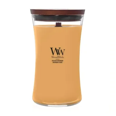 Woodwick Large Jar Candle świeca zapachowa Golden Bourbon 610 g