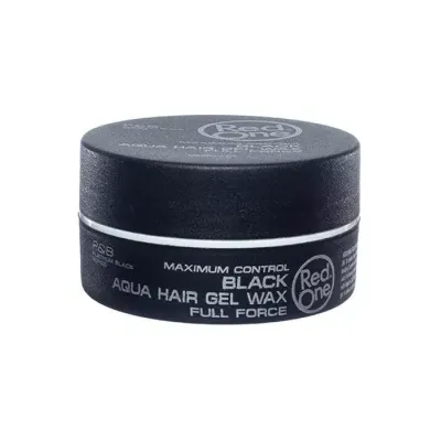 RED ONE MAXIMUM CONTROL BLACK AQUA HAIR GEL WAX FULL FORCE WOSK DO STYLIZACJI WŁOSÓW 150ML