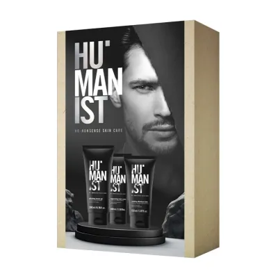 Delia Humanist zestaw kosmetyków dla mężczyzn żel do mycia ciała 200 ml + balsam po goleniu 150 ml + krem do rąk 100 ml