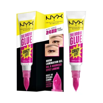 NYX Professional Makeup The Brow Glue Crazy Lift transparentny klej do stylizacji brwi 7 ml