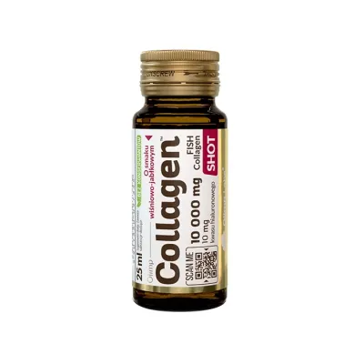 Olimp Collagen Shot suplement diety rybi kolagen do picia ampułka smak wiśniowo-jabłkowy 25 ml