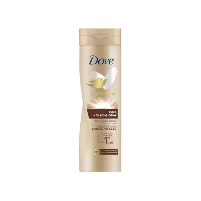 Dove Body Love Care + Visible Glow Self-Tan Lotion brązujące mleczko do ciała skóra średnia 250 ml