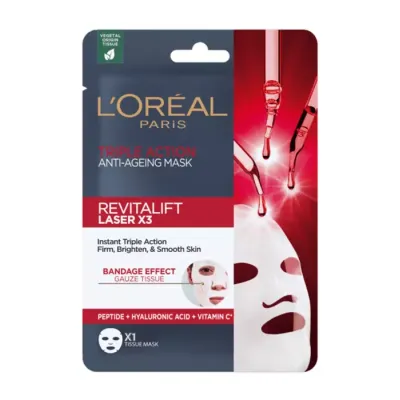 L'Oréal Paris Revitalift Laser X3 maseczka przeciwstarzeniowa o potrójnym działaniu 28 g