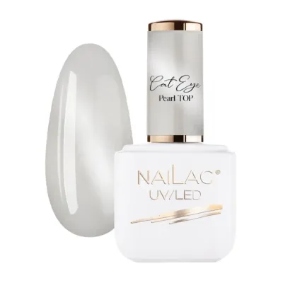 NaiLac Cat Eye top hybrydowy Pearl 7 ml