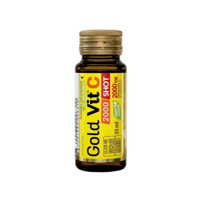 Olimp Gold Vit C 2000 Shot suplement diety do picia ampułka smak cytrynowy 25 ml