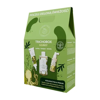 Hairy Tale Cosmetics Trichobox Murky zestaw kosmetyków do pielęgnacji włosów peeling 150 ml + szampon 250 ml + wcierka 120 ml