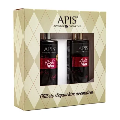 Apis Night Fever zestaw prezentowy do pielęgnacji ciała balsam 300 ml + żel do mycia ciała 300 ml