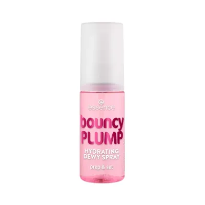 Essence Bouncy Plump nawilżający spray utrwalający do makijażu o zapachu arbuza 50 ml
