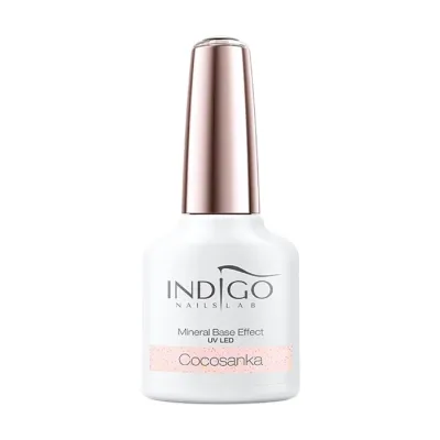 Indigo Mineral Base Effect lakier hybrydowy 2w1 mineralna baza z efektem Cocosanka 7 ml