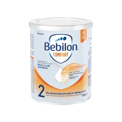 Bebilon Comfort 2 dla niemowląt w przypadku kolek i zaparć, powyżej 6 miesiąca 400 g
