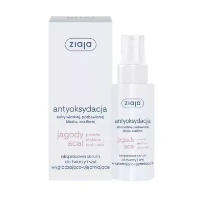 ZIAJA JAGODY ACAI EKSPRESOWE SERUM TWARZ I SZYJA 50ML