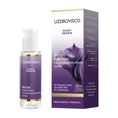 Uzdrovisco Night Renew serum stymulujące i przeciwzmarszczkowe na noc 30 ml