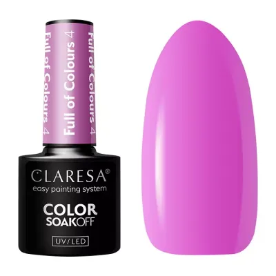 Claresa hybrydowy lakier do paznokci Full Of Colours 4 5 g