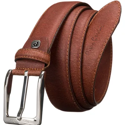 Pasek skórzany Pierre Cardin 9025 koniakowy