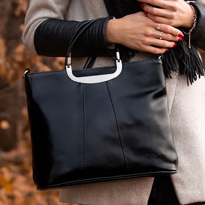 Torebka skórzana damska elegancka DAN-A T280 czarna