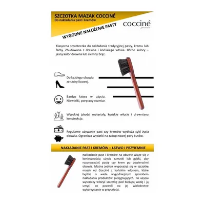 Szczotka do nakładania kremu i czyszczenia skór COCCINE 10309