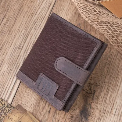 Portfel skórzany męskie RFID brązowy Paolo Peruzzi T-04