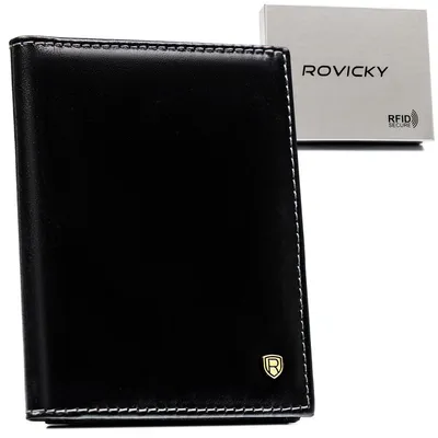 Portfel męski Rovicky N02-RVT czarny