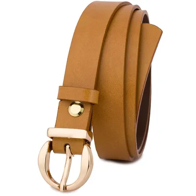 Pasek skórzany BELTIMORE r.90-105 cm O24 camelowy