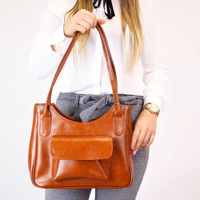 Torebka skórzana damska DAN-A T160 camel