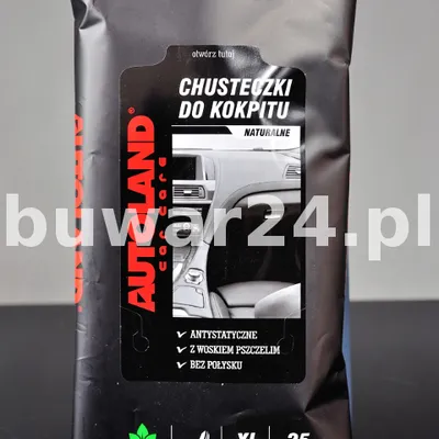 CHUSTECZKI do kokpitu naturalne PREMIUM CZARNE 25 szt