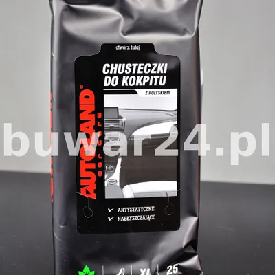 CHUSTECZKI do kokpitu super połysk PREMIUM CZARNE 25 szt