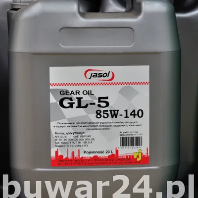 JASOL GEAR OIL GL-5 85W140 20 L